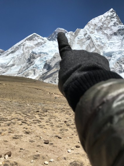 That's Everest on my failed way to Kala Patthar.